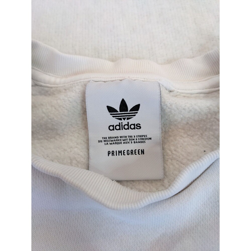 Adidas Women's Originals Trefoil 2 Set Crewneck Sweatshirts Black & White Large - Picture 4 of 7